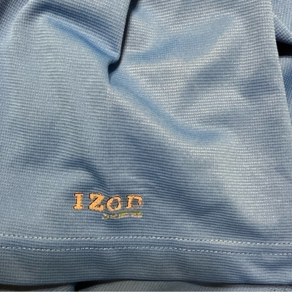 Men’s used size L large cool fx IZOD golf blue polo shirt Pre own items are - Picture 4 of 4